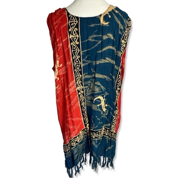 ⭐️HANDMADE Tribal Batik Boho Beach Swim
Coverup - Picture 3 of 6